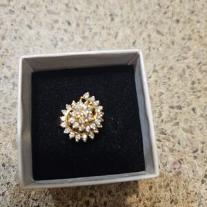 Diamond And Gold Movement Ring